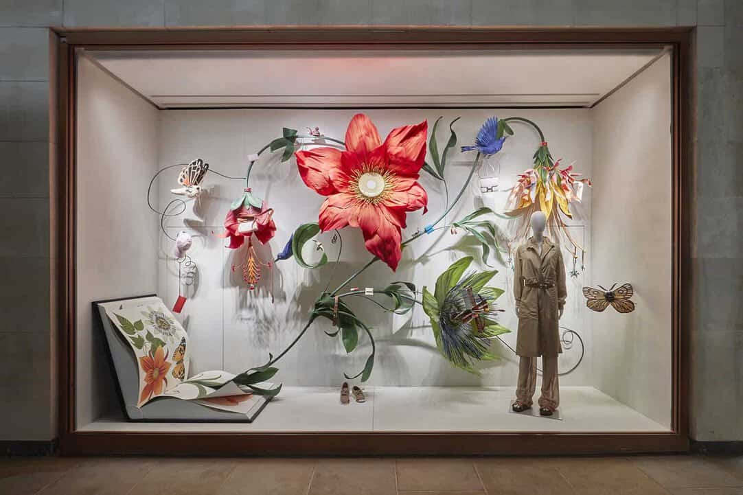 Katie Scott Creates a Floral Fantasia For Hermès New Sloane Street
